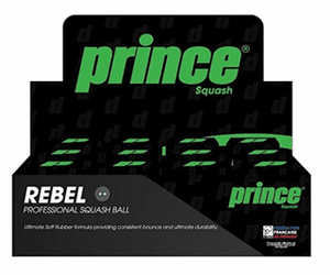 Prince Rebel Double Yellow Dot Squash Ball